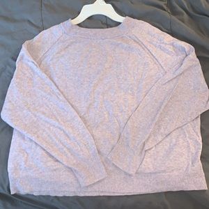 A . new day sweater light purple